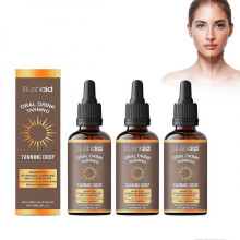 3x Drinkable Sunless Tanning Drops, Oral Drink Tanning Drops, Effortless Effective Dark Fake Tan Drops for Outdoor Sports