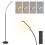 Homcom HOMCOM LED Floor Lamp for Living Room with Magnetic Remote Control, Black 2