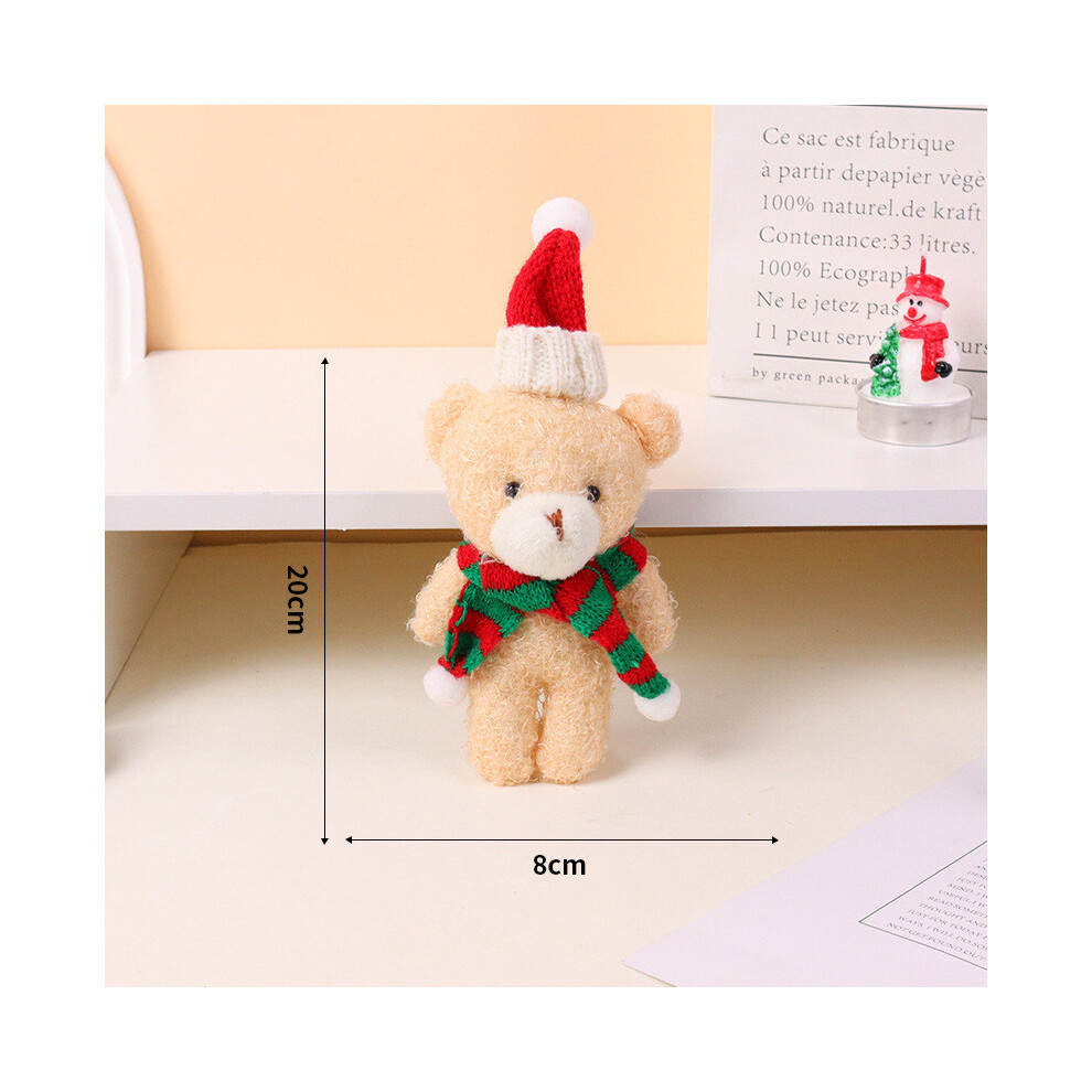 (Style F)Joli porte-clés ours fard à joues fille sacs vêtements accessoires poupées pendentif cadeaux