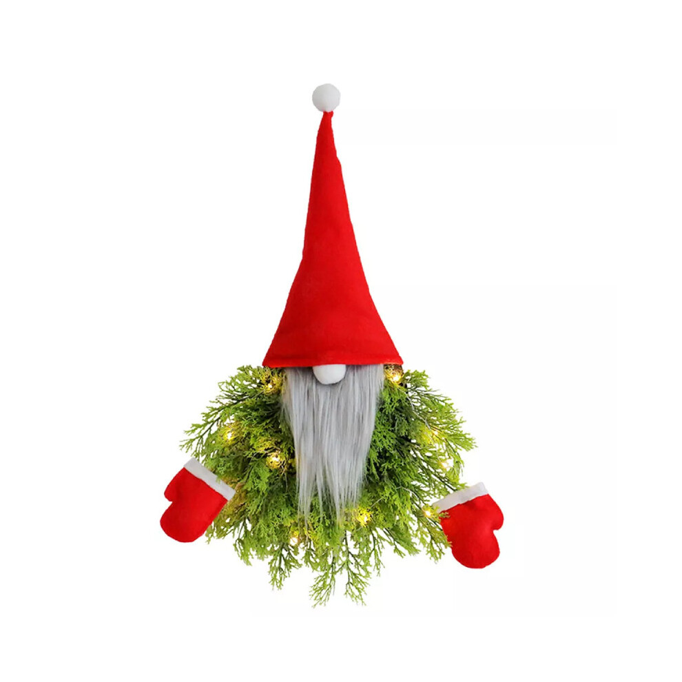 Guirlande de Noël Guirlande Lumineuse Décoration Lumière pour Porte d'entrée Cheminée Rouge