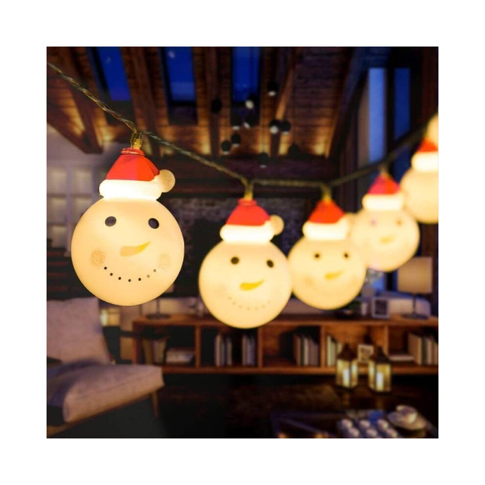 (Style B)Guirlande Lumineuse LED Bonhomme de Neige Père Noël Elk Fée Extérieur Noël Sapin Décoration