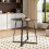 Living And Home Modern Round Dining Table with Tempered Glass Top 2