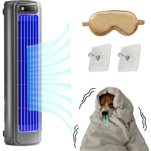 Cooling Ace Portable Air Conditioner-Black,Quiet,Rechargeable,3 SpeedS