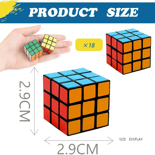 18pcs Rubix cube, rubix cube for kids, mini rubix cube 2