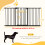 PawHut PawHut Adjustable Safety Gate w/ 3 Extensions, 4 Adjustable Screws, Black 3