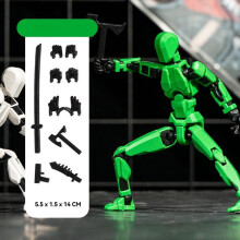 (groen)13 Actiefiguren T13 Figuur 3D-geprint meervoudig beweegbaar Lucky 13 Actiefiguur Nova 13