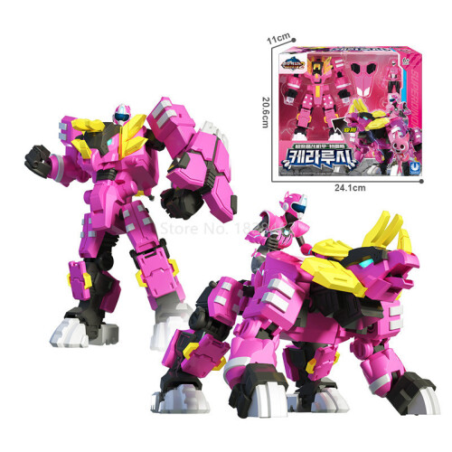 Geen doos 8627) Mini Force 2 Super Dino Power Transformation Robot Speelgoed Actiefiguren