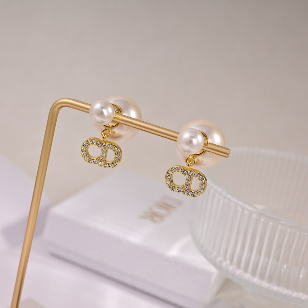 Dior Earrings Fashionable And Light Luxury, Small And Exquisite；Beautifully Packaged