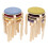 8PCS Wooden Stackable Round Stool Soft Faced 1