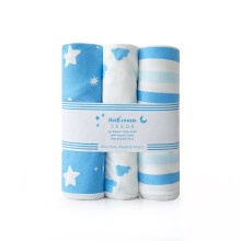 (Pack of 3, Blue) Cotton Baby Carrier Wraps New Born Baby Boy & Girl