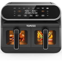 TOPZEE 8L Large Air Fryer - Dual Basket Airfryer