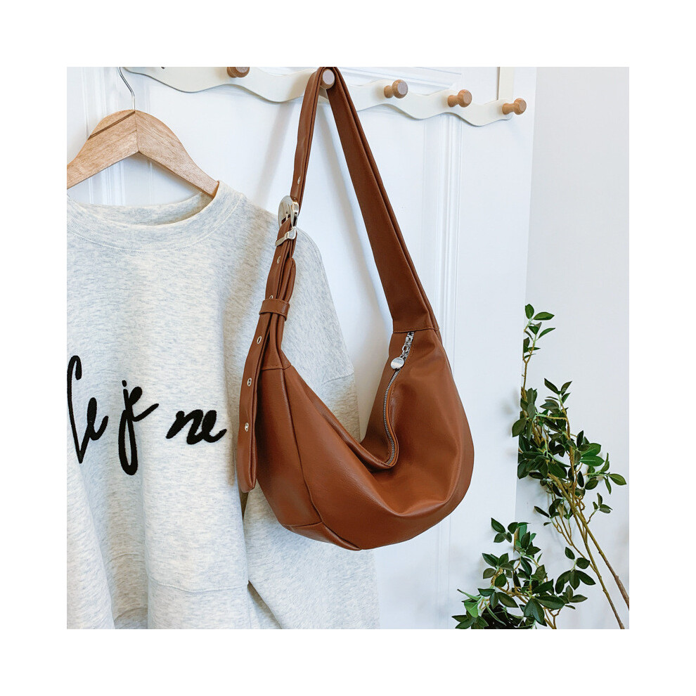 (StyleB)Sac cabas confortable grande capacité noir marron et crème pour mode moderne