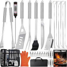 28PCS Stainless Steel BBQ Asccessories Tools