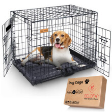 BELOFAY Dog Crate | 36-Inch Heavy Duty | Metal