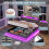 4ft6 Double Upholstered Bed Frame with Hydraulic Storage 9