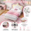 (3ft Single) Cream White Upholstered Bed with LED Adjustable Crown Shape Headboard 7