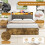 (4ft6 Double) Double Upholstered Bed Frame with Hydraulic Storage 6