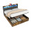 (4ft6 Double) Double Upholstered Bed Frame with Hydraulic Storage 9