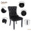 (Black, 6) Upholstered Velvet Dining Chairs 5