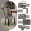 (Grey, 4) Upholstered Velvet Dining Chairs 6