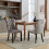 (Grey, 6) Upholstered Velvet Dining Chairs 2