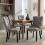 (Grey, 4) Upholstered Velvet Dining Chairs 1