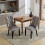 (Grey, 2) Upholstered Velvet Dining Chairs 5