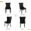 (Black, 2) Upholstered Velvet Dining Chairs 5