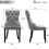 (Grey, 6) Upholstered Velvet Dining Chairs 9