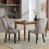 (Grey, 6) Upholstered Velvet Dining Chairs 4