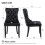 (Black, 4) Upholstered Velvet Dining Chairs 8