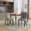 (Grey, 6) Upholstered Velvet Dining Chairs 5