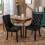 (Black, 6) Upholstered Velvet Dining Chairs 4