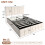 (Beige) 4ft6 Double Upholstered Storage Bed Frame 7