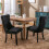 (Black, 2) Upholstered Velvet Dining Chairs 2