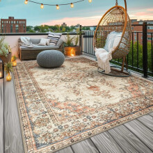 (240 x 320 cm (8 ft. x 10 ft. 6 in)-Indoor Outdoor Rugs., TIMELESS) Non Slip Traditional Rugs Extra Large Living Room Bedroom Carpets Indoor Outdoor Modern Area Rugs