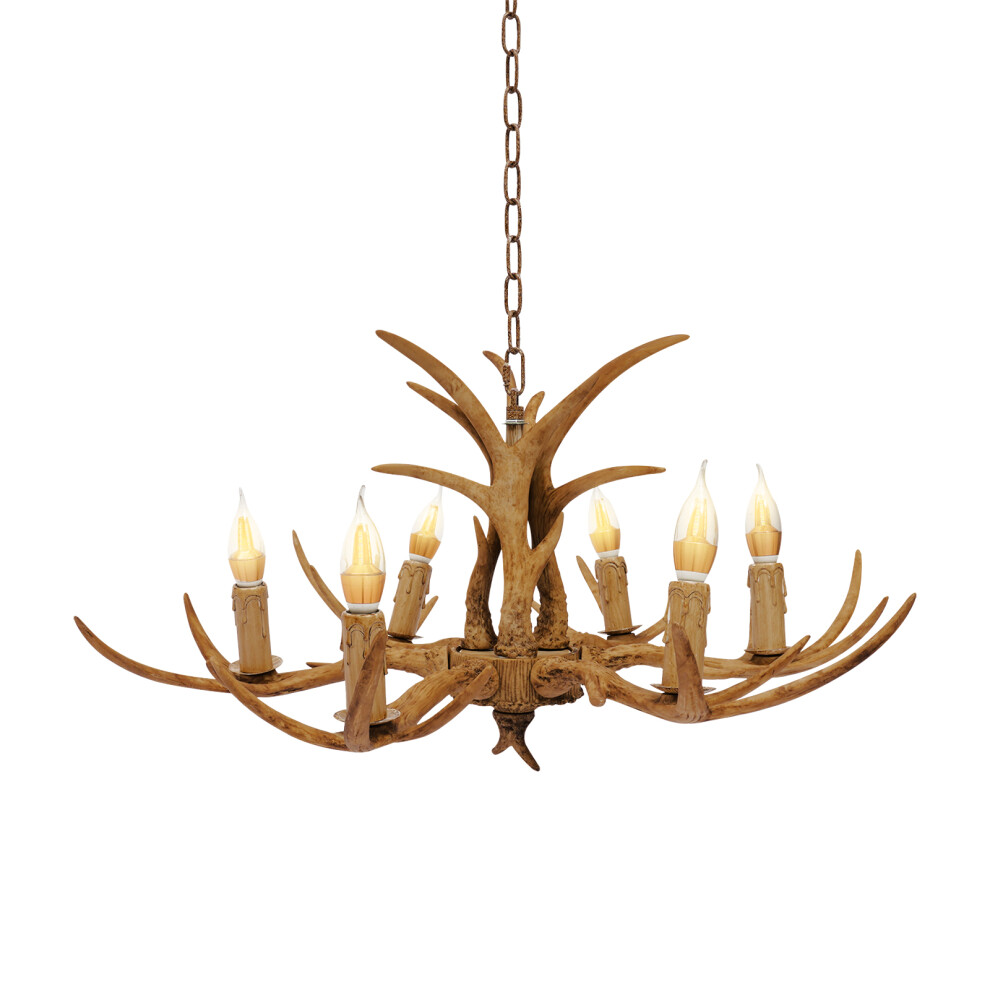 Christmas Style Antler Deer Chandelier for Living Room & Other Places