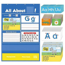 Alphabet Pocket Chart All About Interactive Letter Handwriting Practice Tool for Preschool Homeschool Classroom