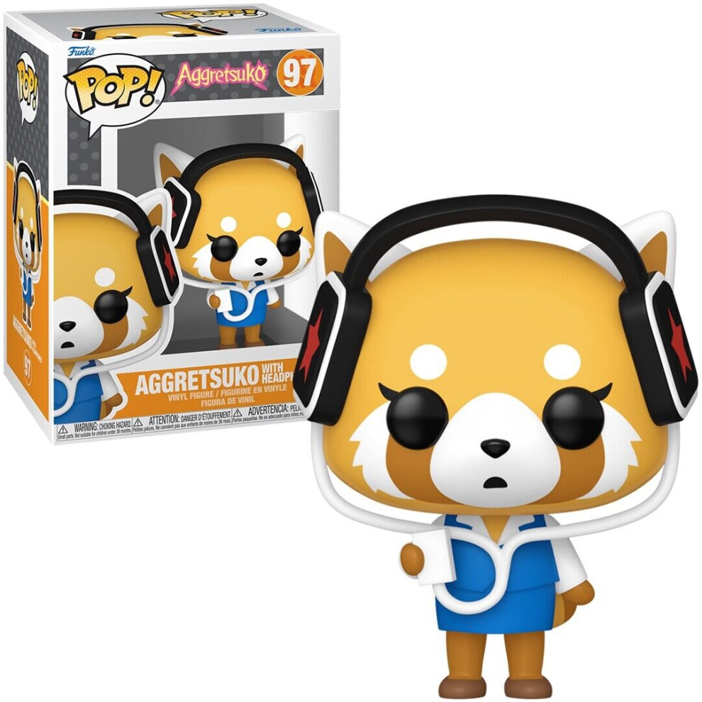 Funko Aggretsuko (With Headphones) Pop! Sanrio Vinyl Figure