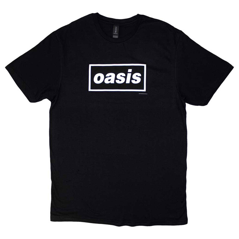(S, Black) Oasis Decca Band Logo T Shirt
