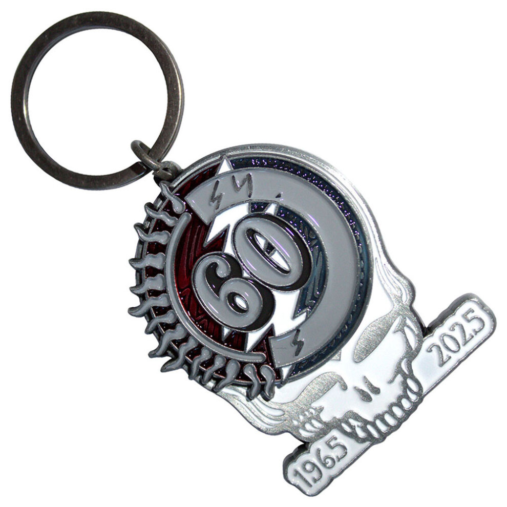 Grateful Dead Unisex 60Th Anniversary Skull Keyring Keychain