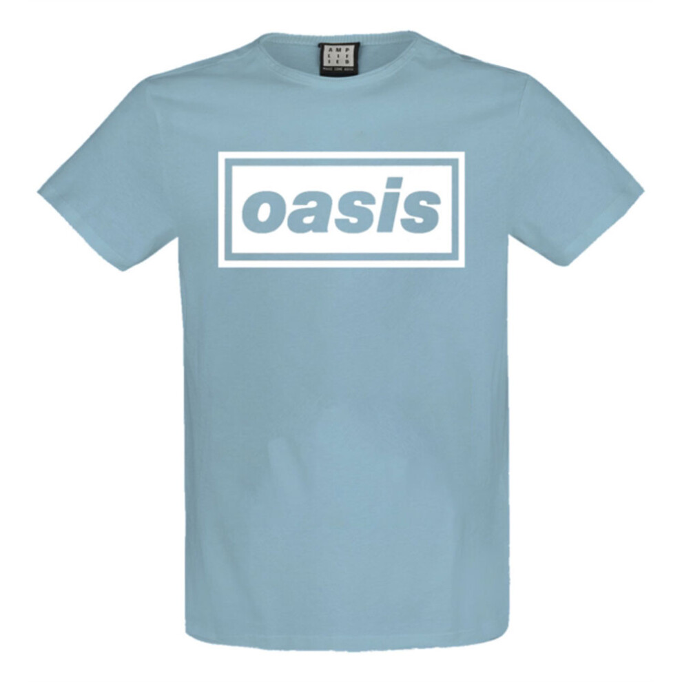 Oasis (S, ) Decca Band Logo Amplified T Shirt Blue