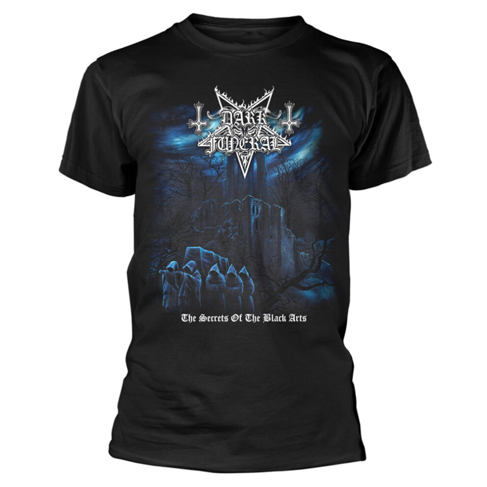 Dark Funeral Men's Black (L, ) The Secrets Of The Arts T Shirt