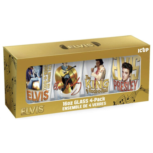 Elvis 16 Oz 4 Pack Pint Glasses