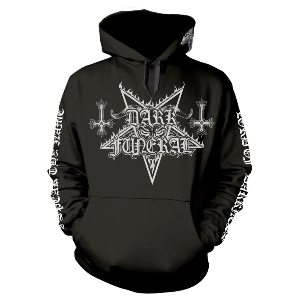 Dark Funeral Men's Black (M, ) The Secrets Of The Arts Pullover Hoodie