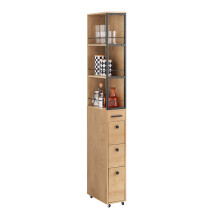 SoBuy Meuble Rangement Haut Étroit NSR13-N
