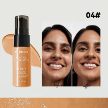 (04) Face Foundation Cream Oil-Control Matte BBCream Waterproof Lasting Concealer Liquid Full Coverage Matte Base Professional Makeup