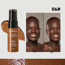 (06) Face Foundation Cream Oil-Control Matte BBCream Waterproof Lasting Concealer Liquid Full Coverage Matte Base Professional Makeup