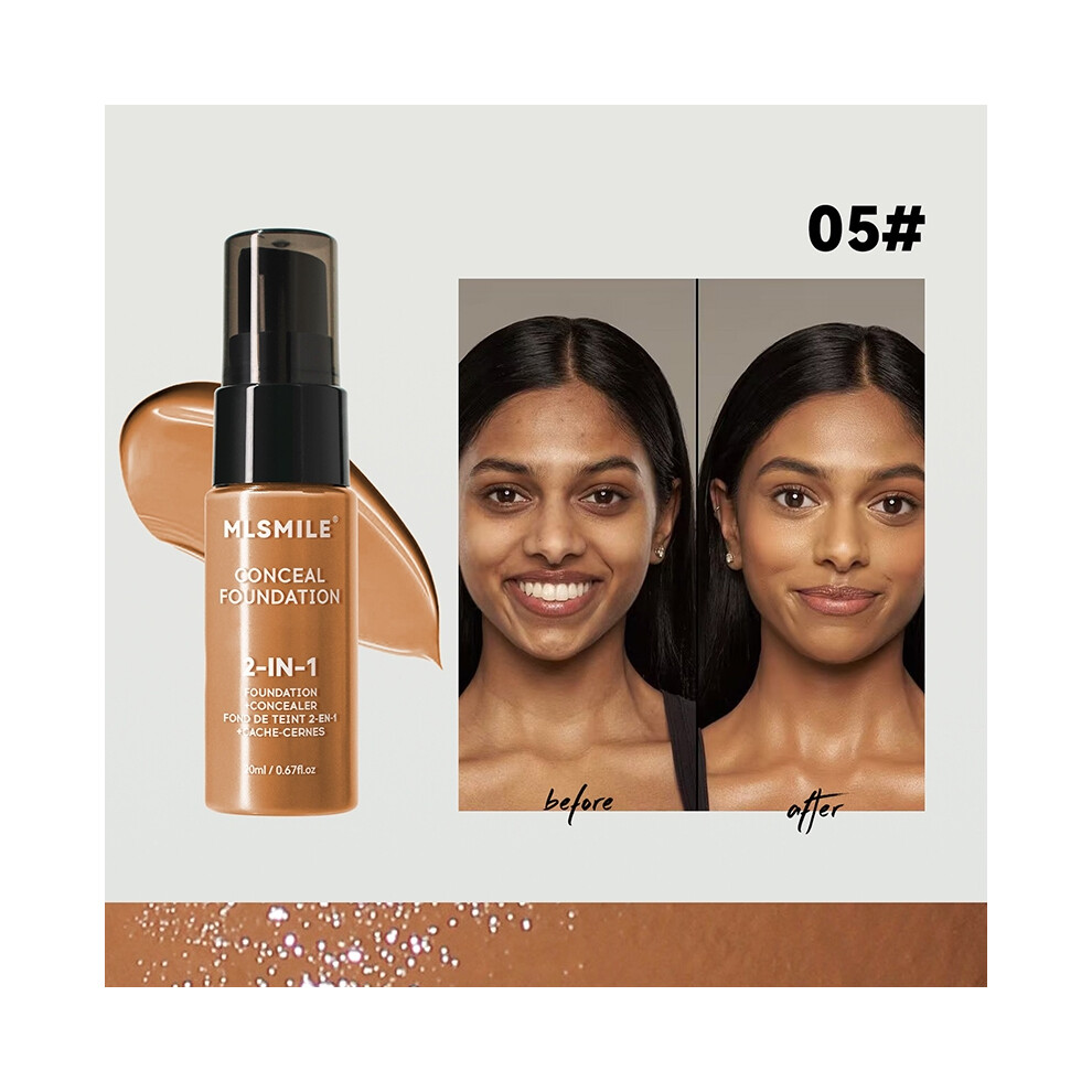 (05) Face Foundation Cream Oil-Control Matte BBCream Waterproof Lasting Concealer Liquid Full Coverage Matte Base Professional Makeup-image-OPC-PGYXT8Y-NEW