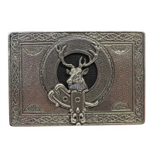 Gaelic Themes Celtic Highland Stag Buckle Detail Kilt Belt Buckle